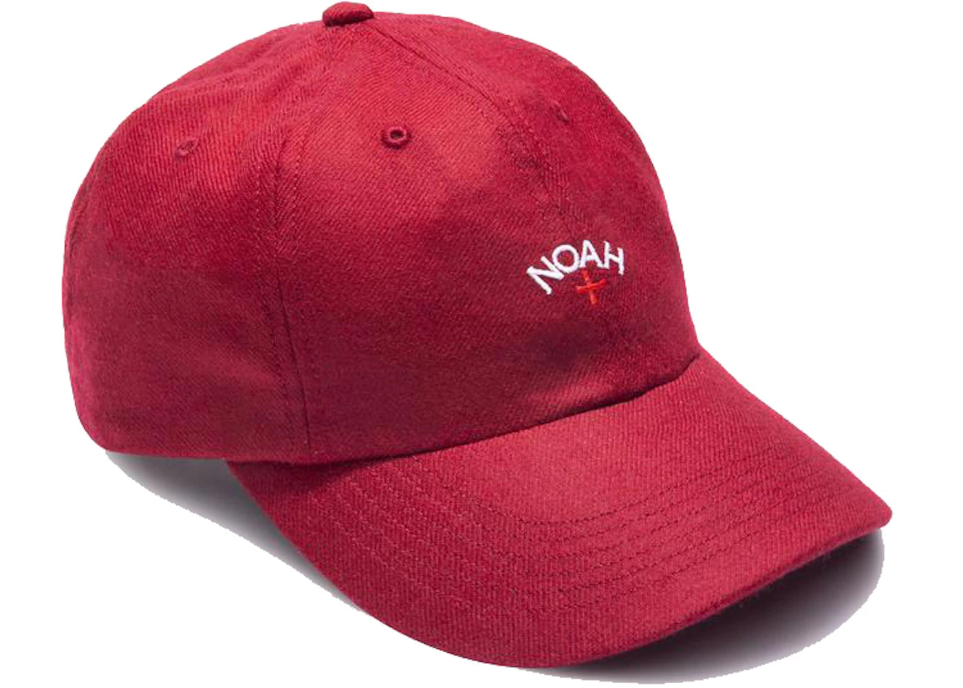 Noah Wool Core Logo 6-Panel Red