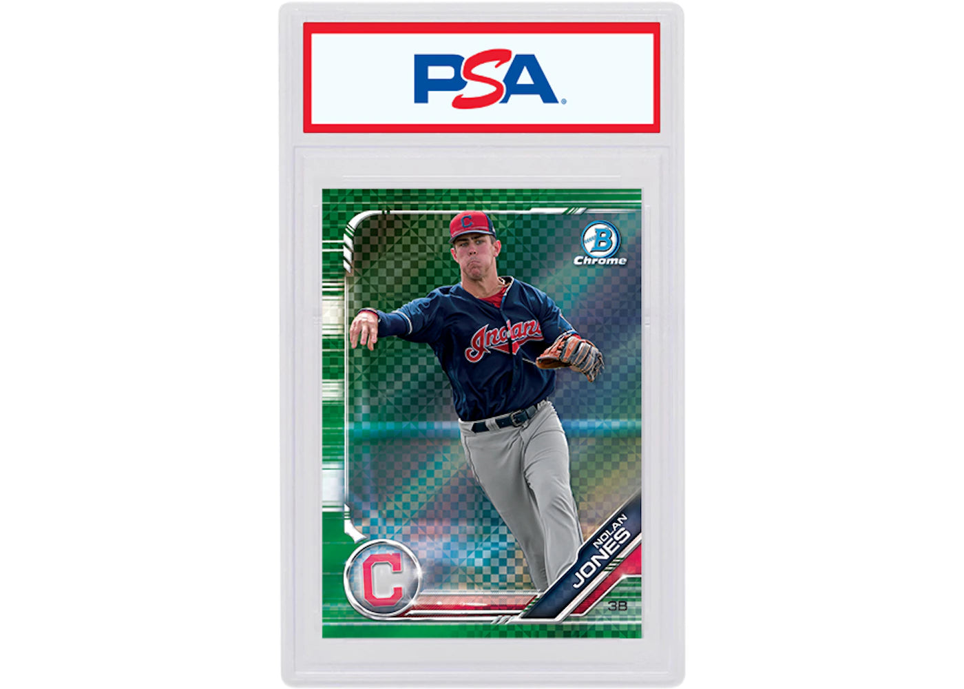 Nolan Jones 2019 Bowman Chrome X Green X-Fractor /31 BCP-155 (PSA or BGS Graded)