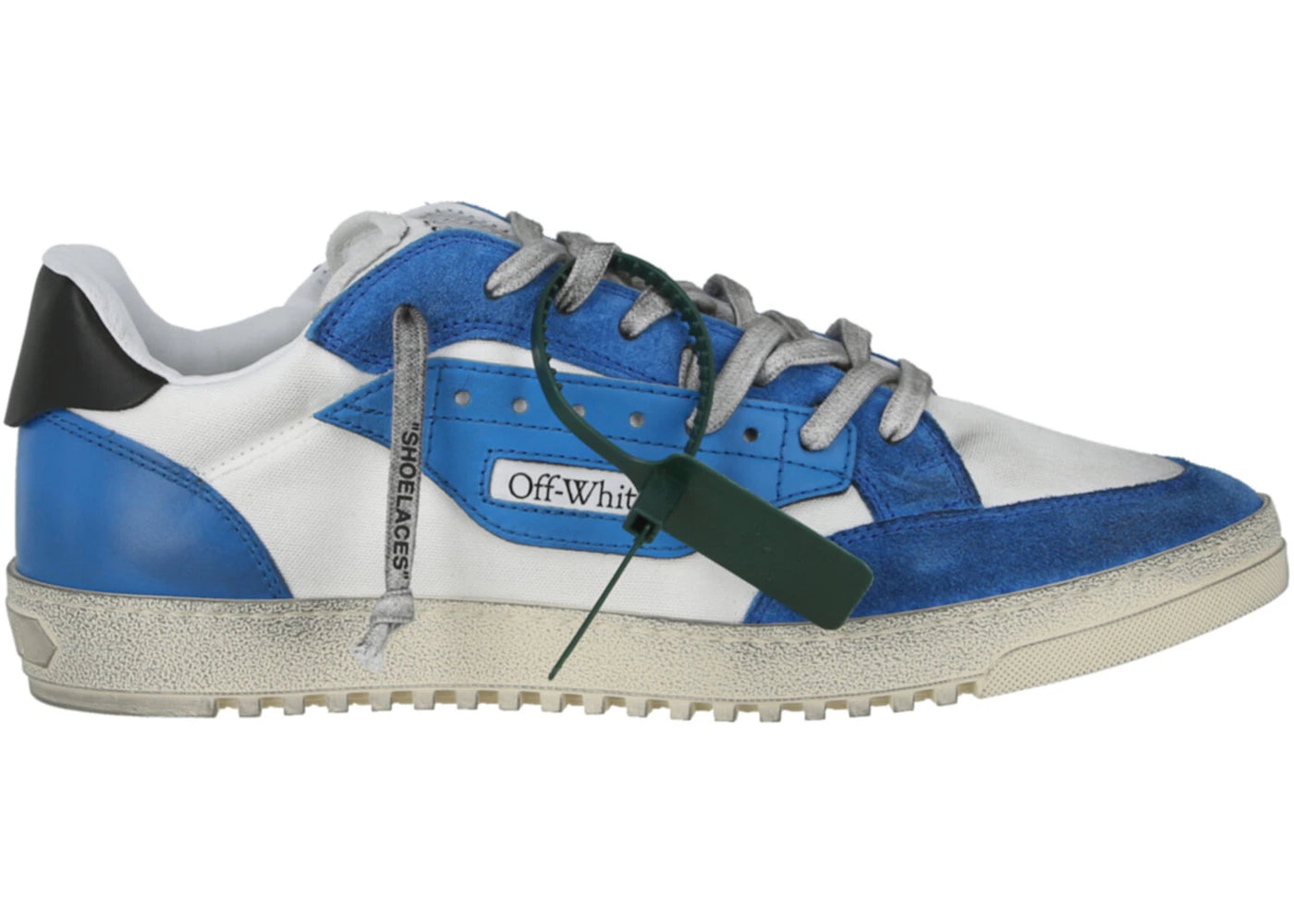 OFF-WHITE 5.0 Off Court Tricolored Low-Top Sneaker White Blue