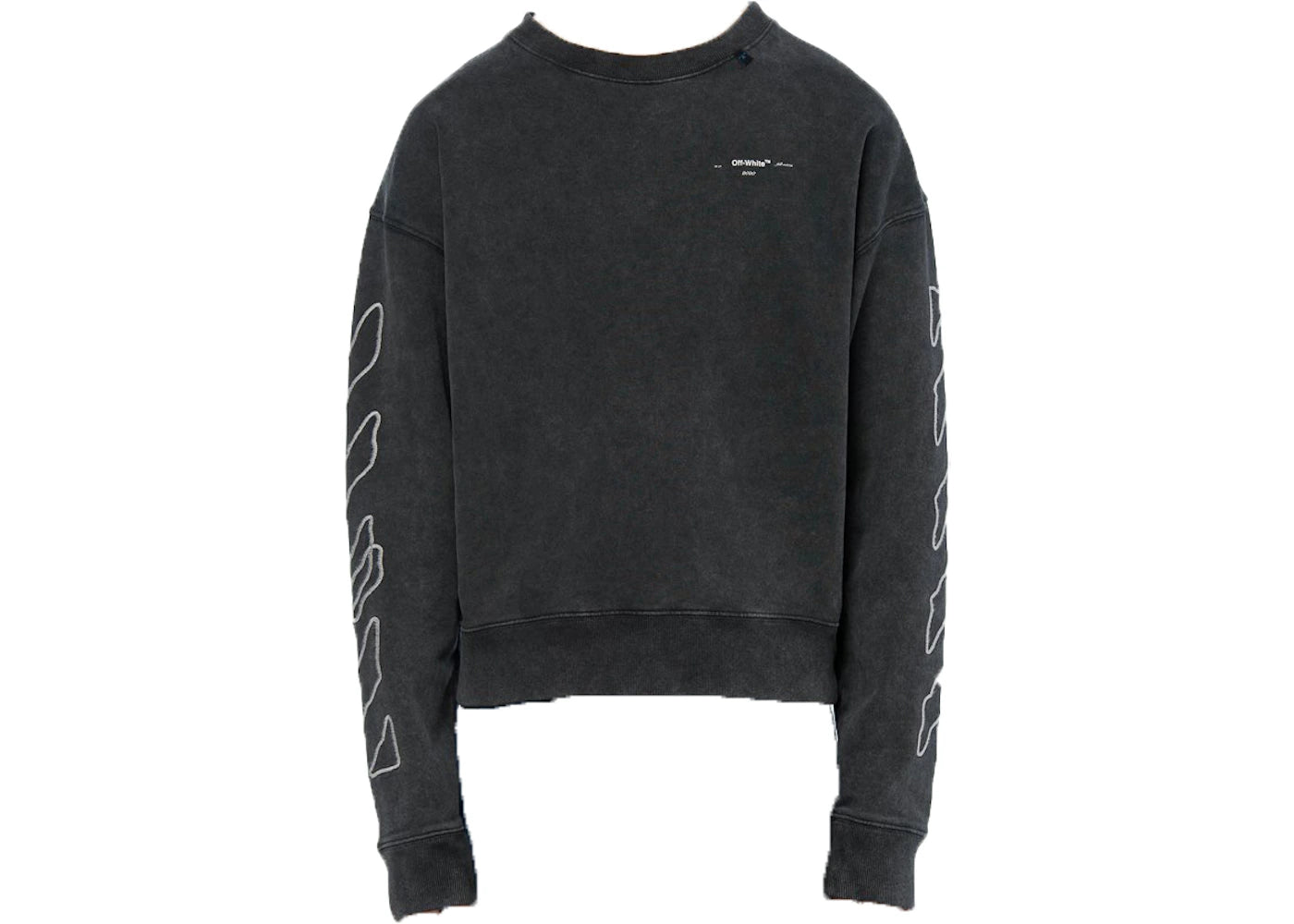 OFF-WHITE Abstract Arrows Embroidered Sweatshirt Black/White