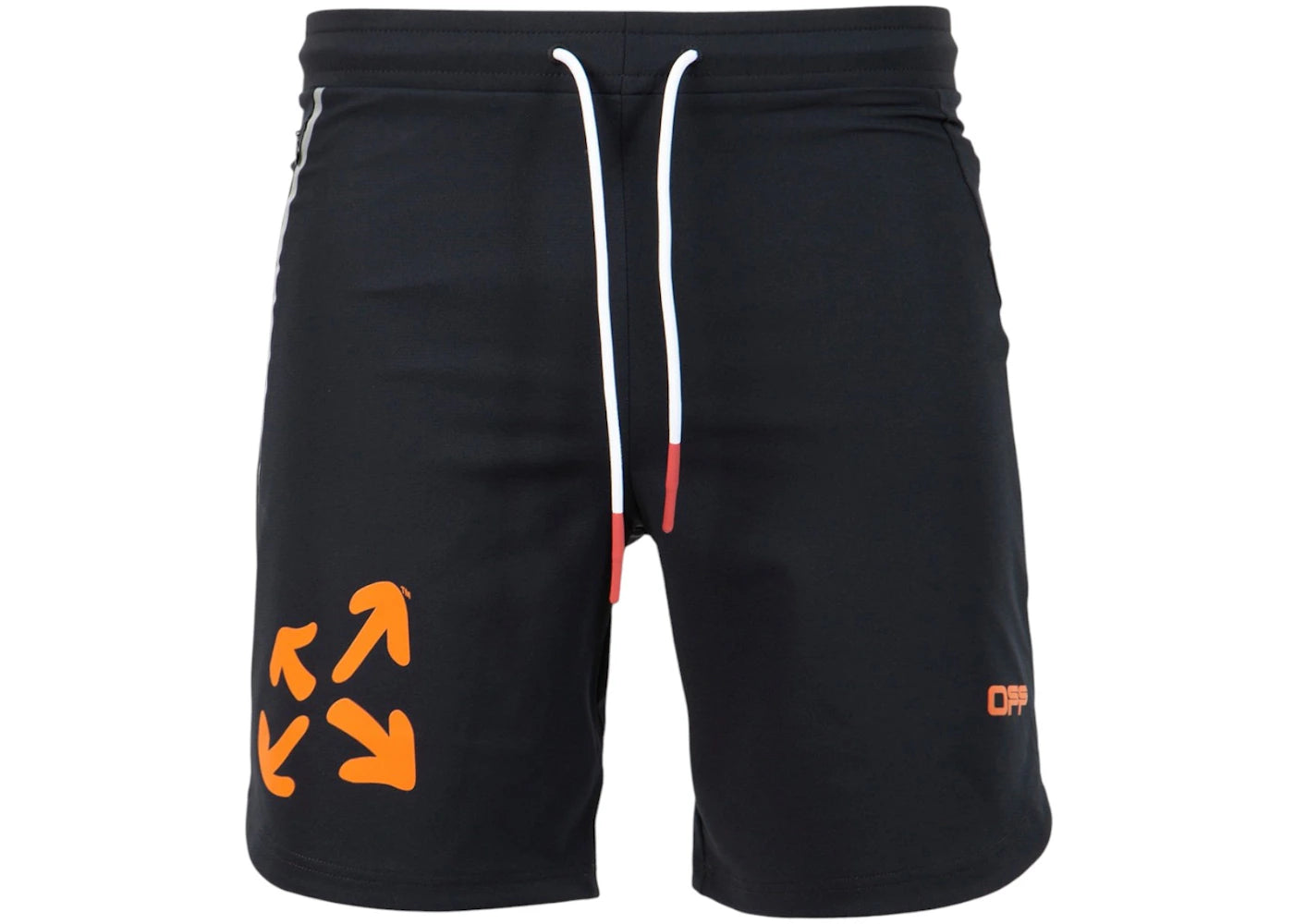 OFF-WHITE Active Knit Shorts Black/Orange