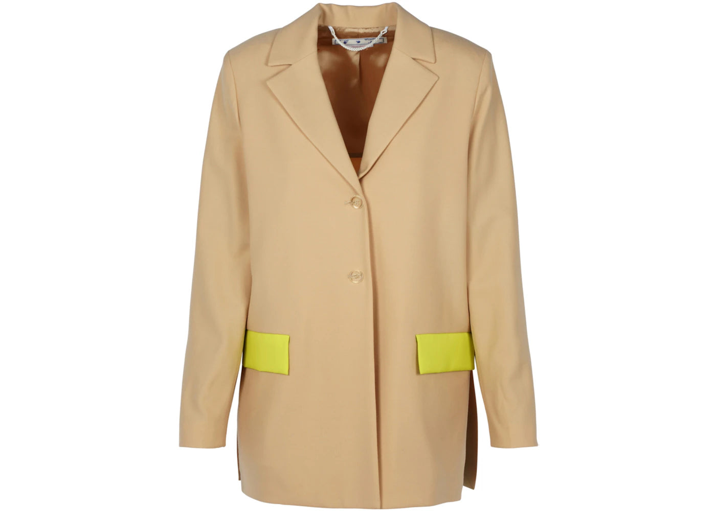 OFF-WHITE Active Light Wool Blend Tomboy Jacket Beige