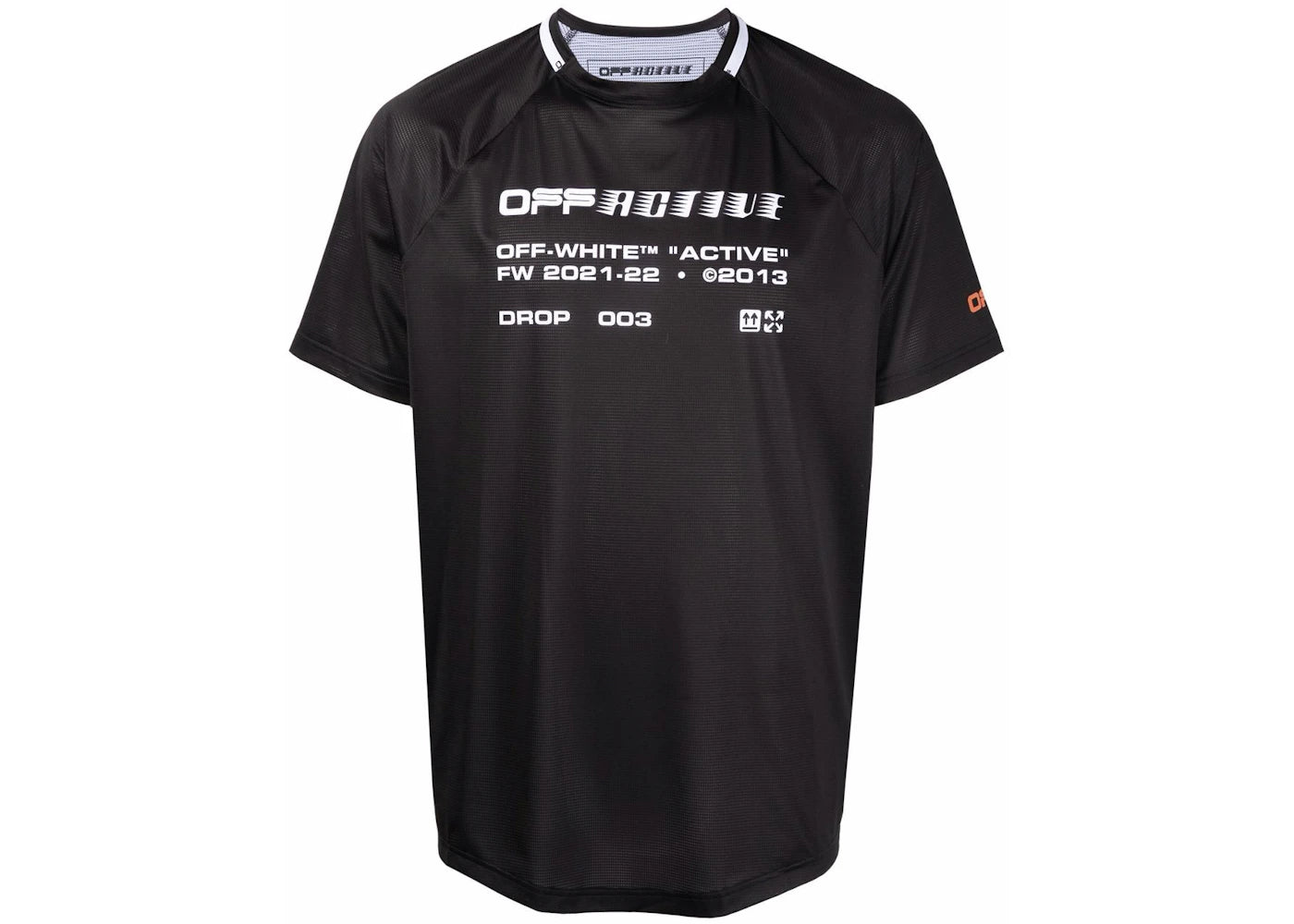 OFF-WHITE Active S/S Mesh T-shirt Black/White