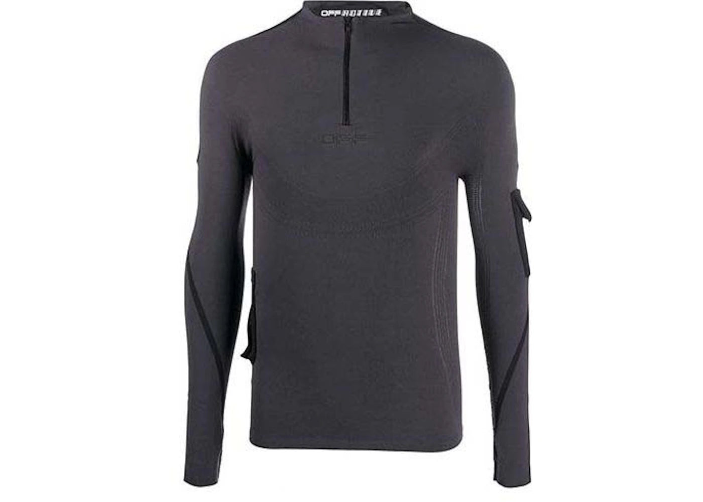 OFF-WHITE Active Seamless Long Sleeve Top Grey