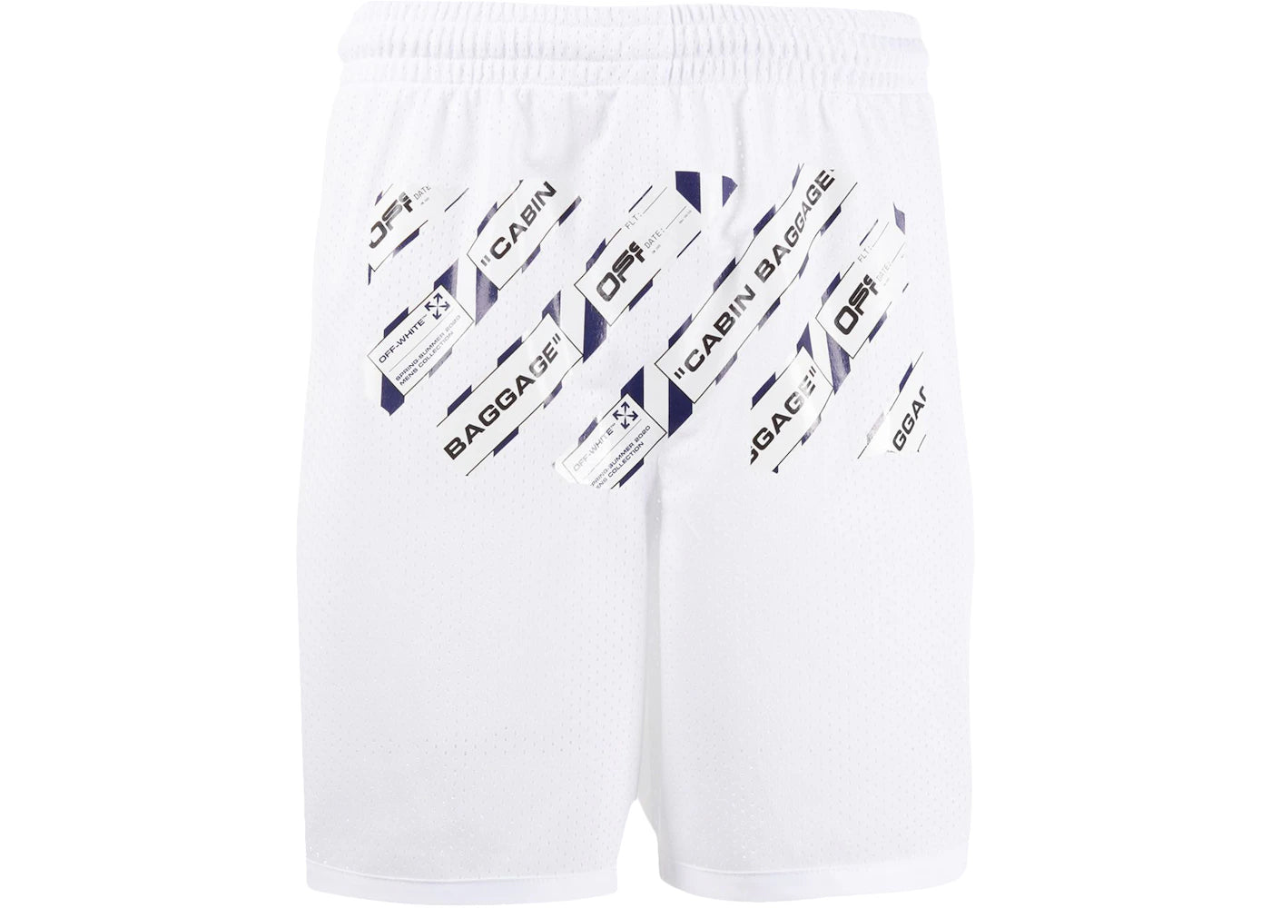 OFF-WHITE Airport Tape Mesh Shorts White/Multicolor