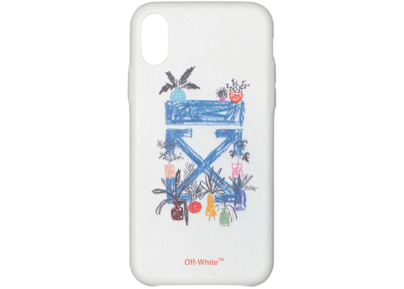 OFF-WHITE Arrow iPhone X Case White/Blue