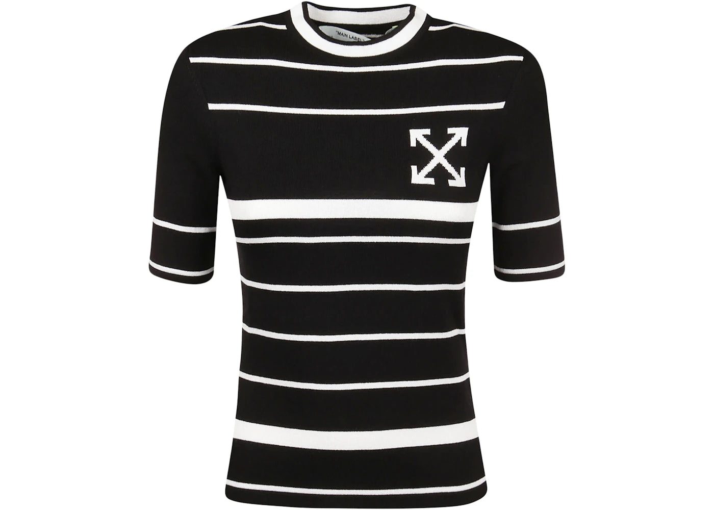 OFF-WHITE Arrows Knit T-Shirt Black/White