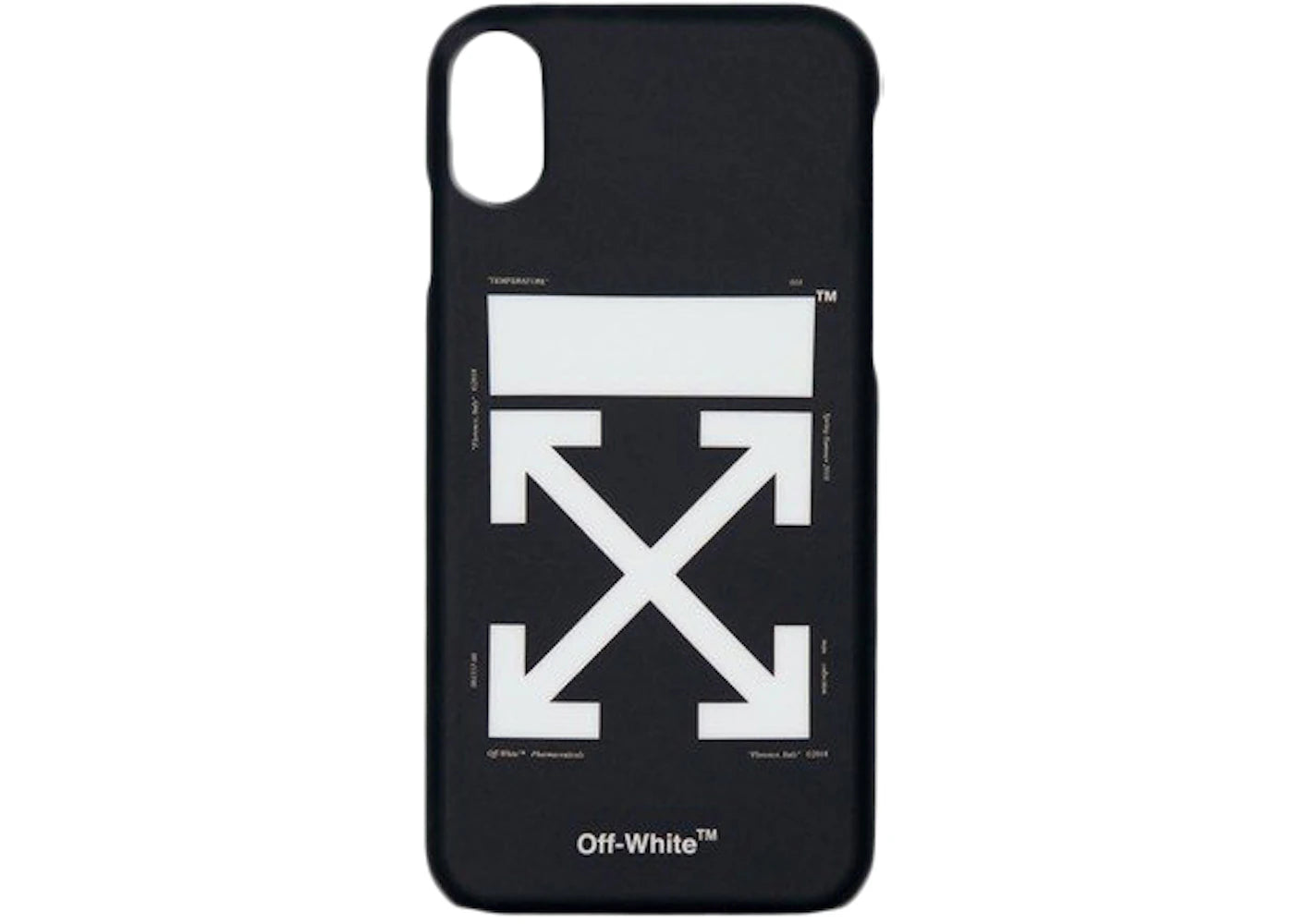 OFF-WHITE Arrows iPhone X Case Black/White