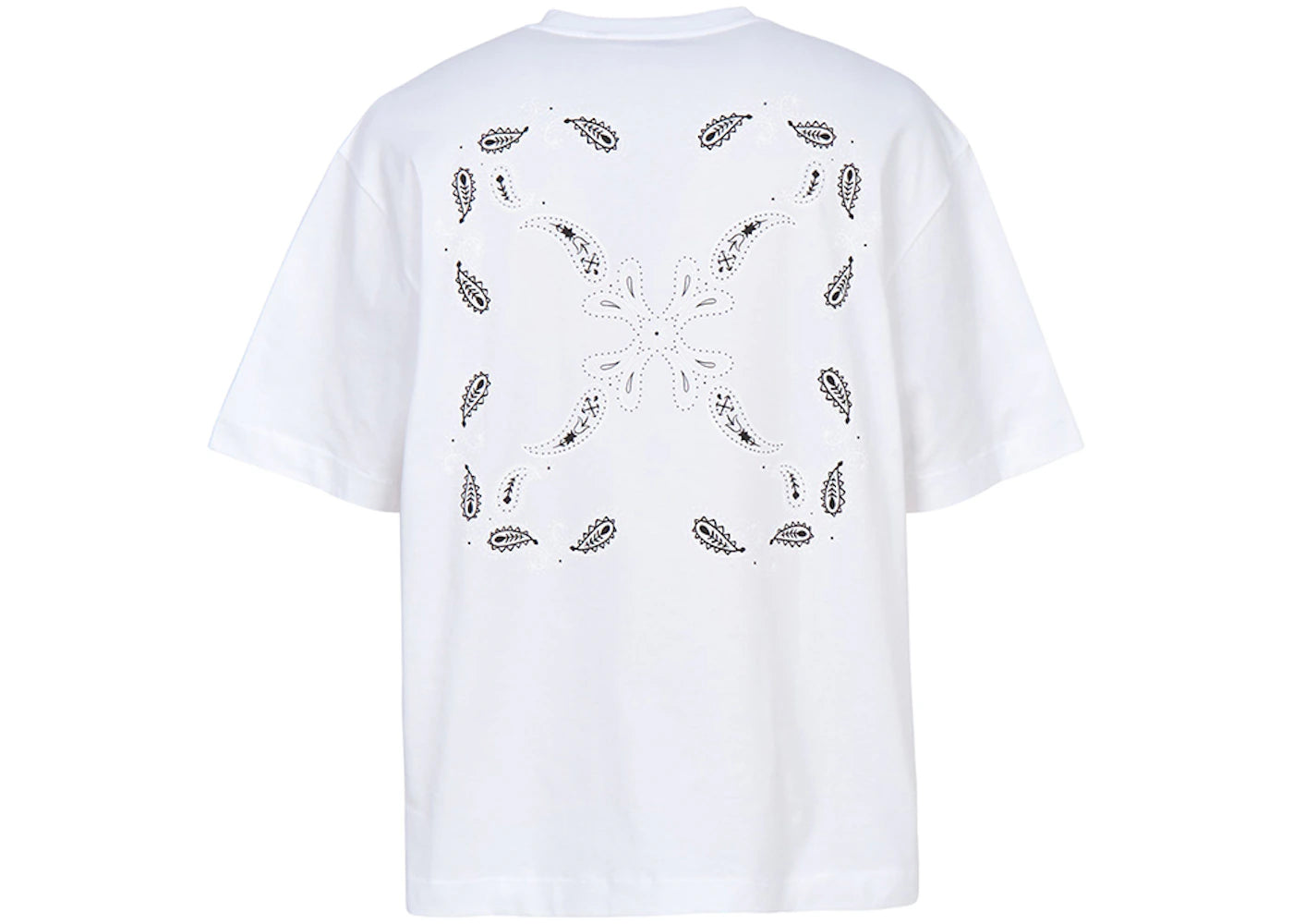 OFF-WHITE Bandana Arrow Skate Short Sleeve T-shirt White