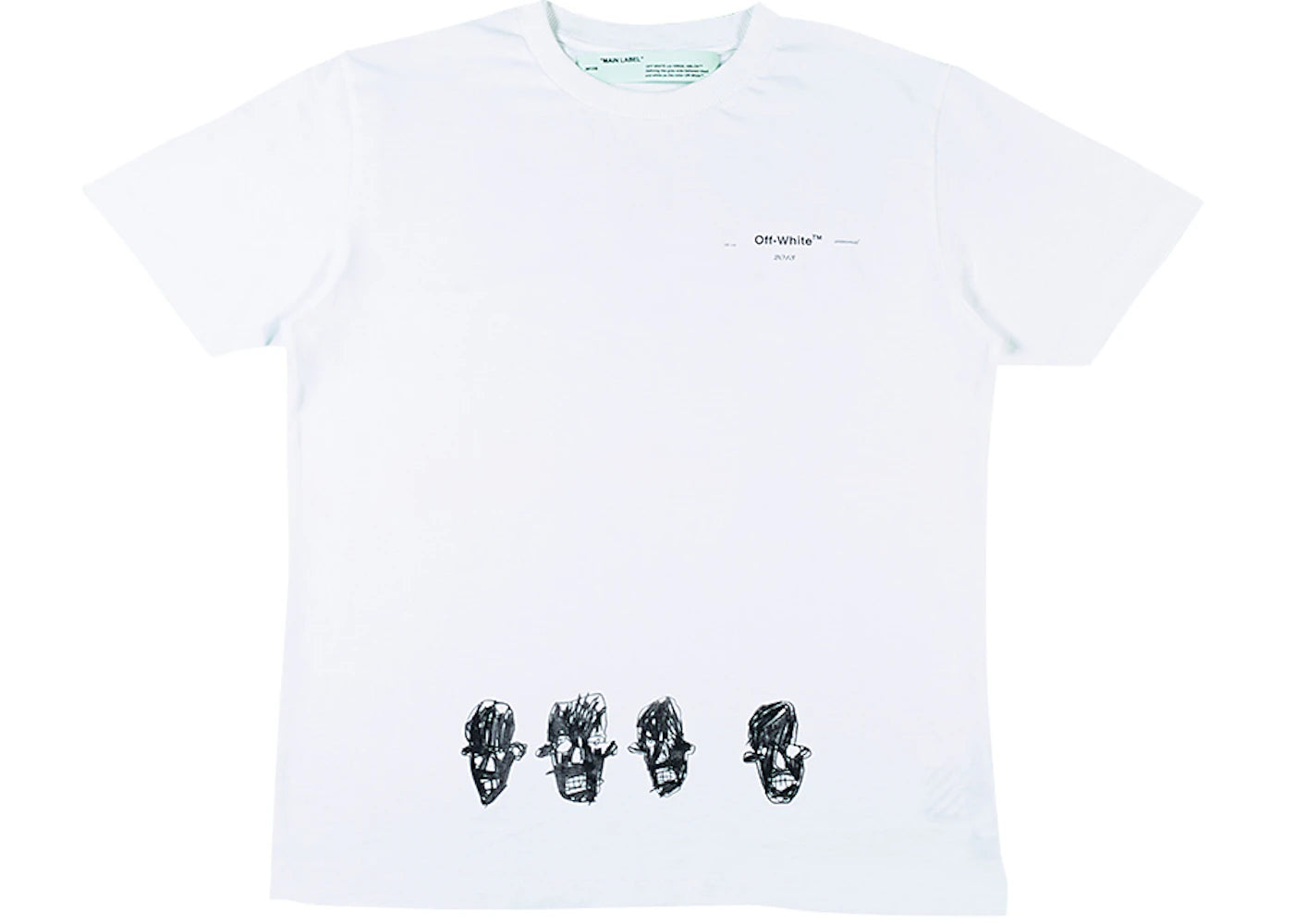 OFF-WHITE Basquiat Graphic T-Shirt White/Multicolor