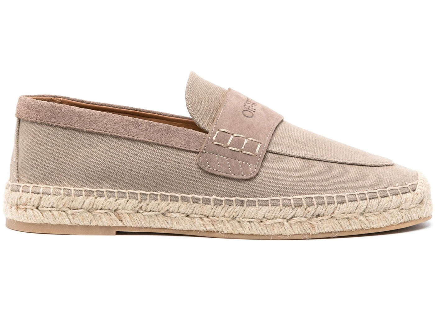 OFF-WHITE Bidarette Espadrilles Beige Canvas