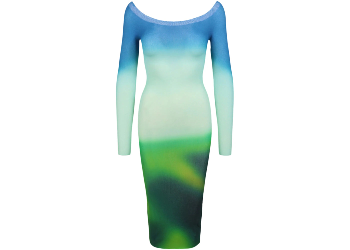 OFF-WHITE Blurred Seamless Knit Dress Multi