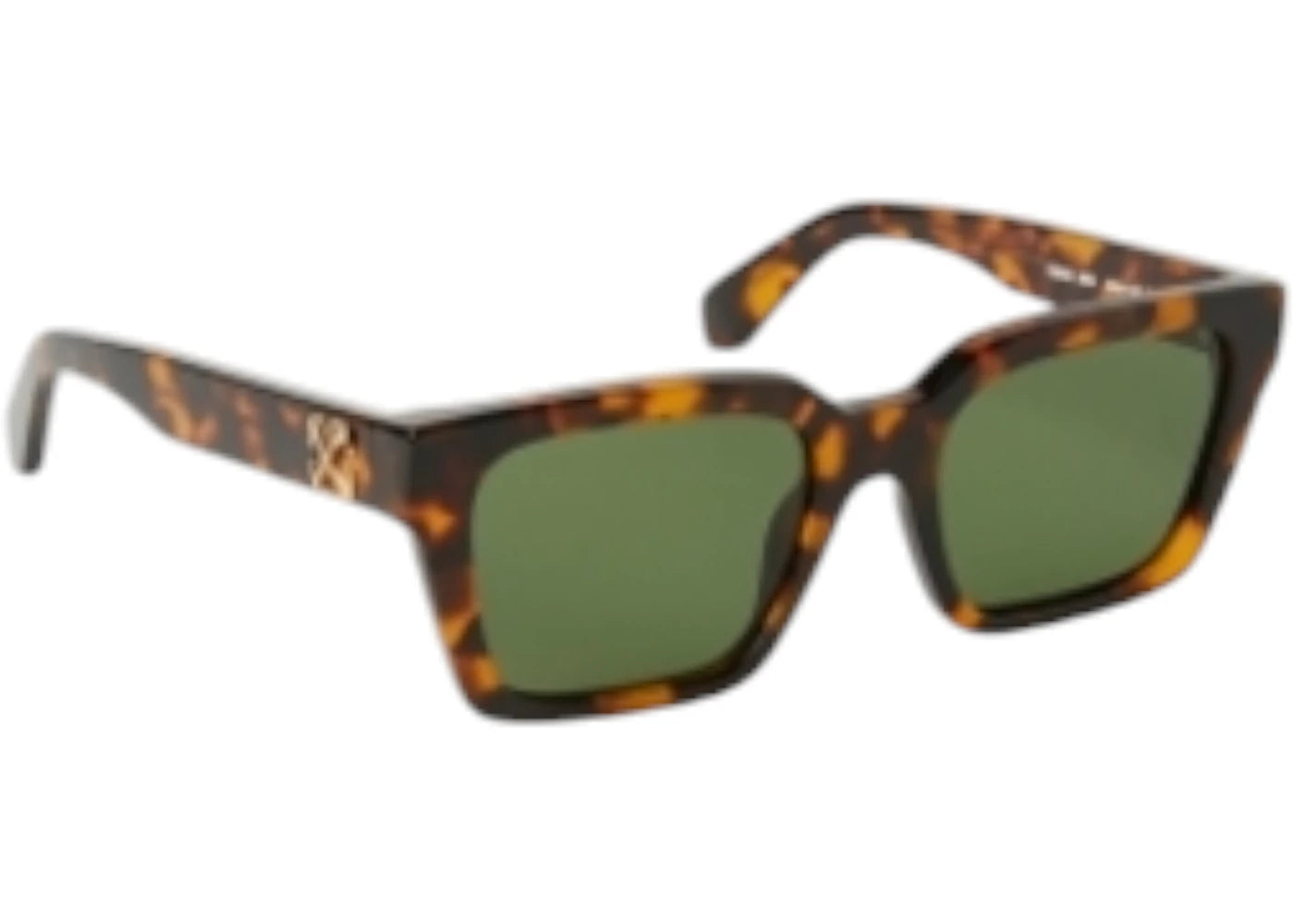 OFF-WHITE Branson Sunglasses Havana Green (OERI111S24PLA0016055-FR)