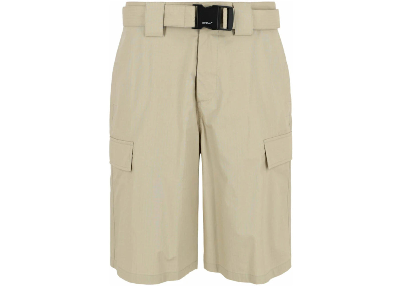 OFF-WHITE Buckle Cargo Shorts Sand