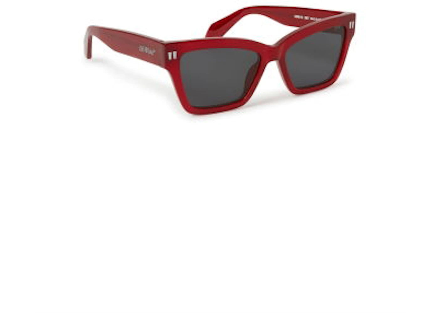 OFF-WHITE Cincinnati Sunglasses Burgundy/Dark Grey (OERI110S24PLA0012807-FR)