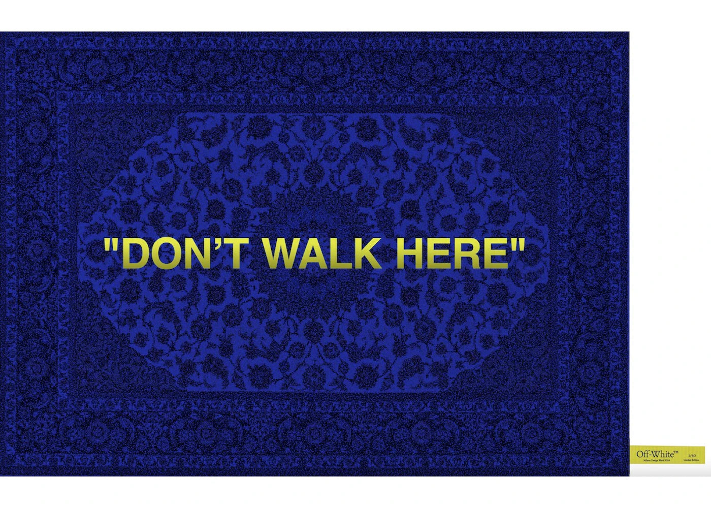 OFF-WHITE "Don't Walk Here" Rug
