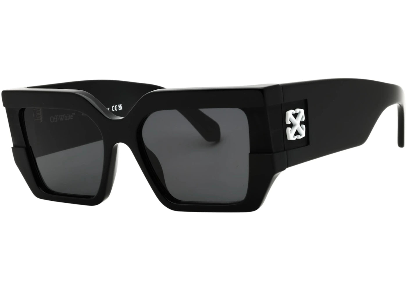 OFF-WHITE Dover Sunglasses Black Dark Grey (OERI148S25PLA0011007)