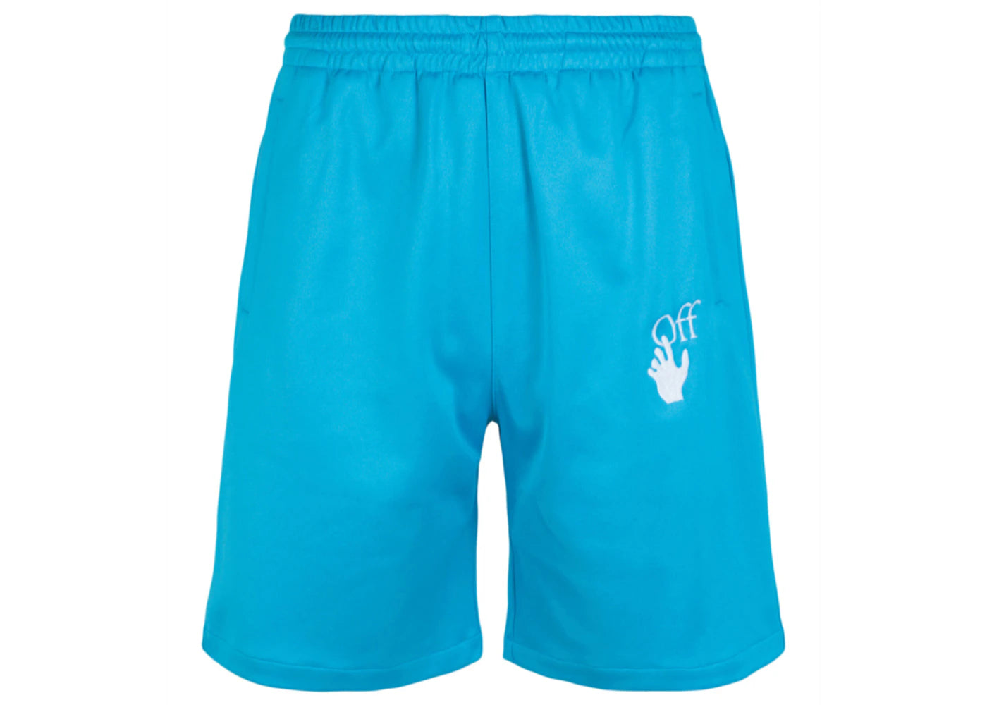 OFF-WHITE Hands Off Skate Track Shorts Blue