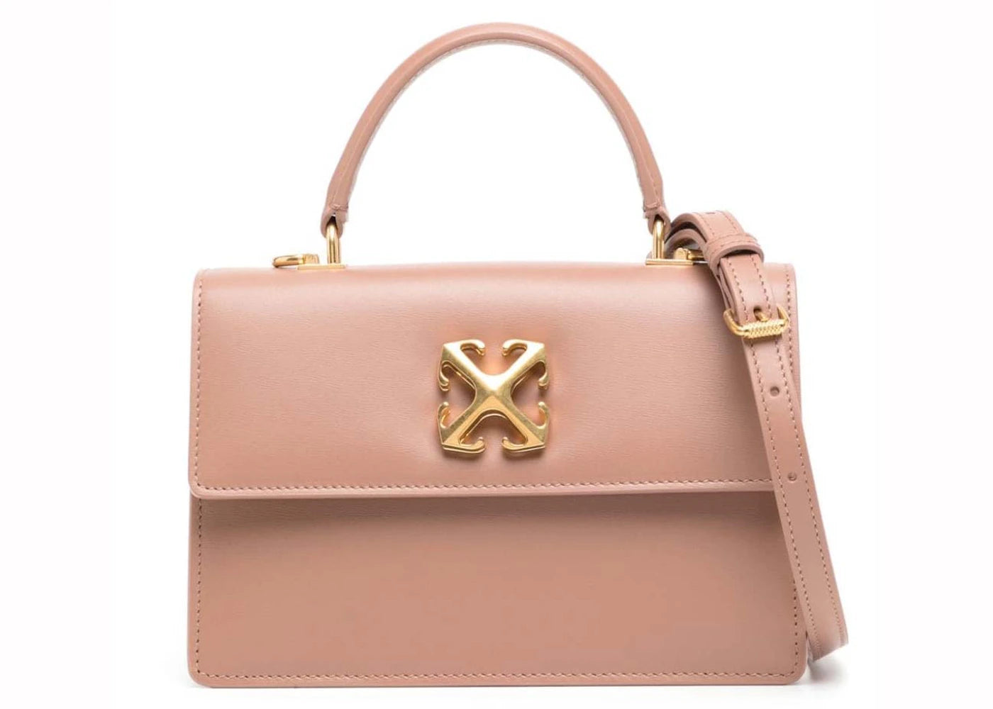 OFF-WHITE Jitney 1.4 Top Handle Nude