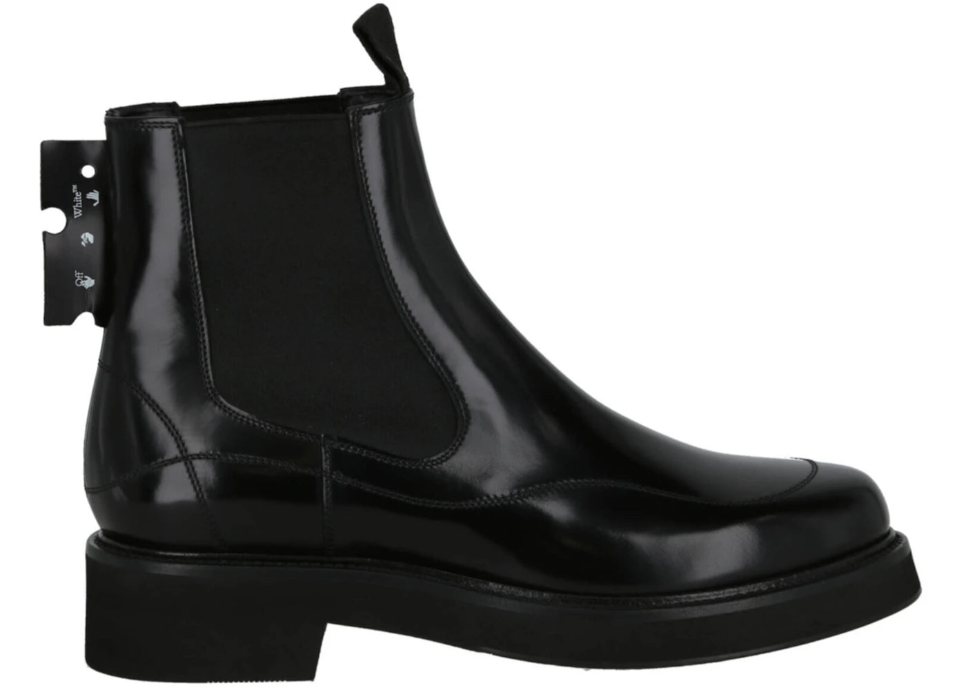 OFF-WHITE Leather Chelsea Boot Black (Women's)