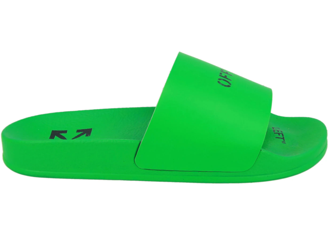 OFF-WHITE Logo Pool Slides Green (Women's)