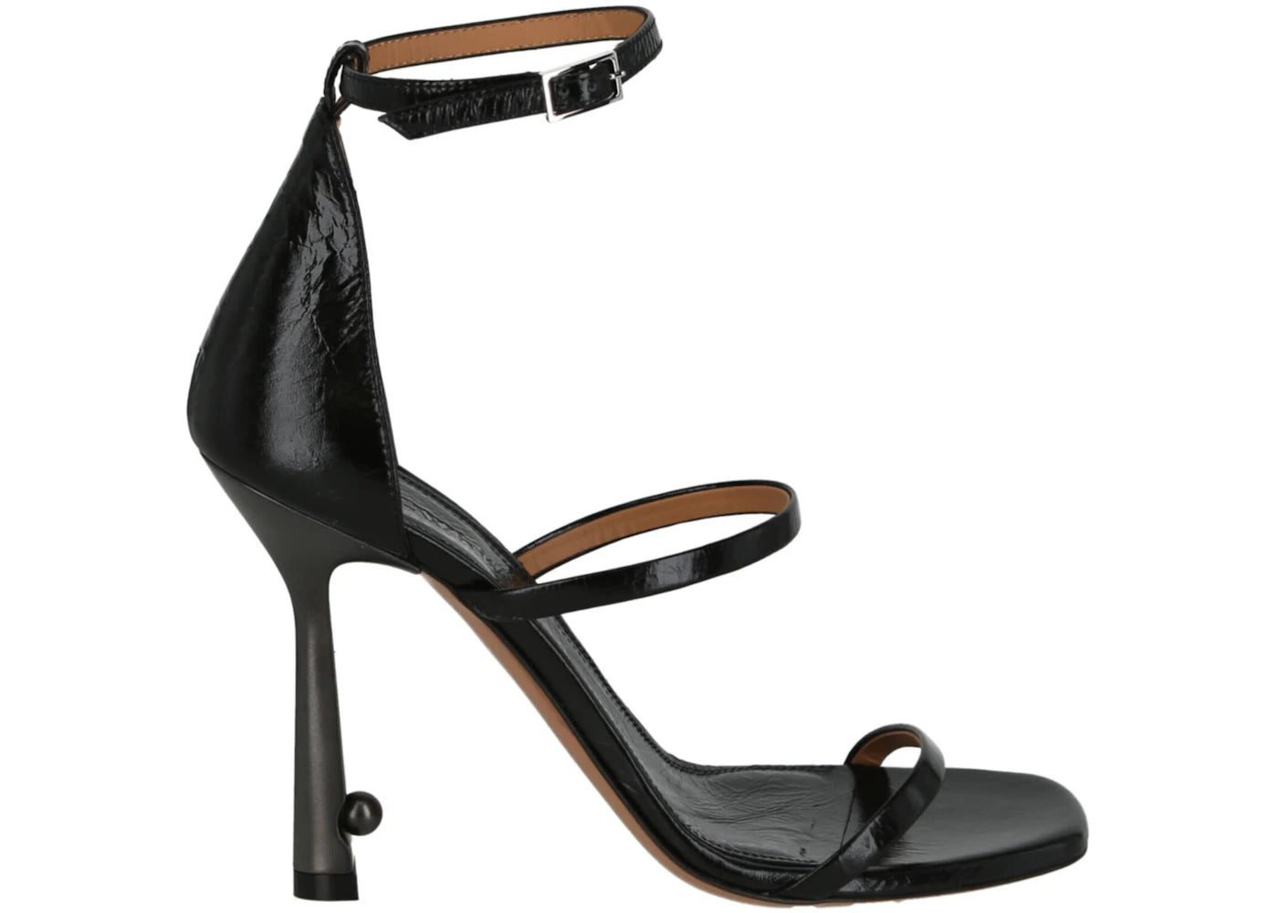 OFF-WHITE Lollipop Strappy Heel Sandal Black (Women's)
