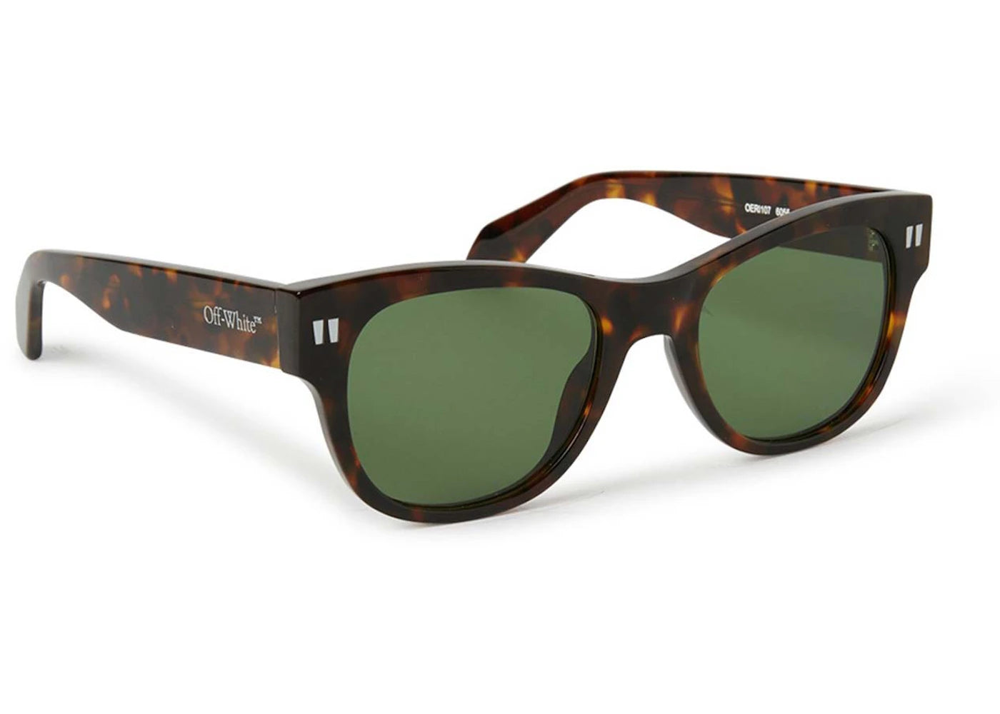 OFF-WHITE Moab Sunglasses Havana/Green (OERI107S24PLA0016055)