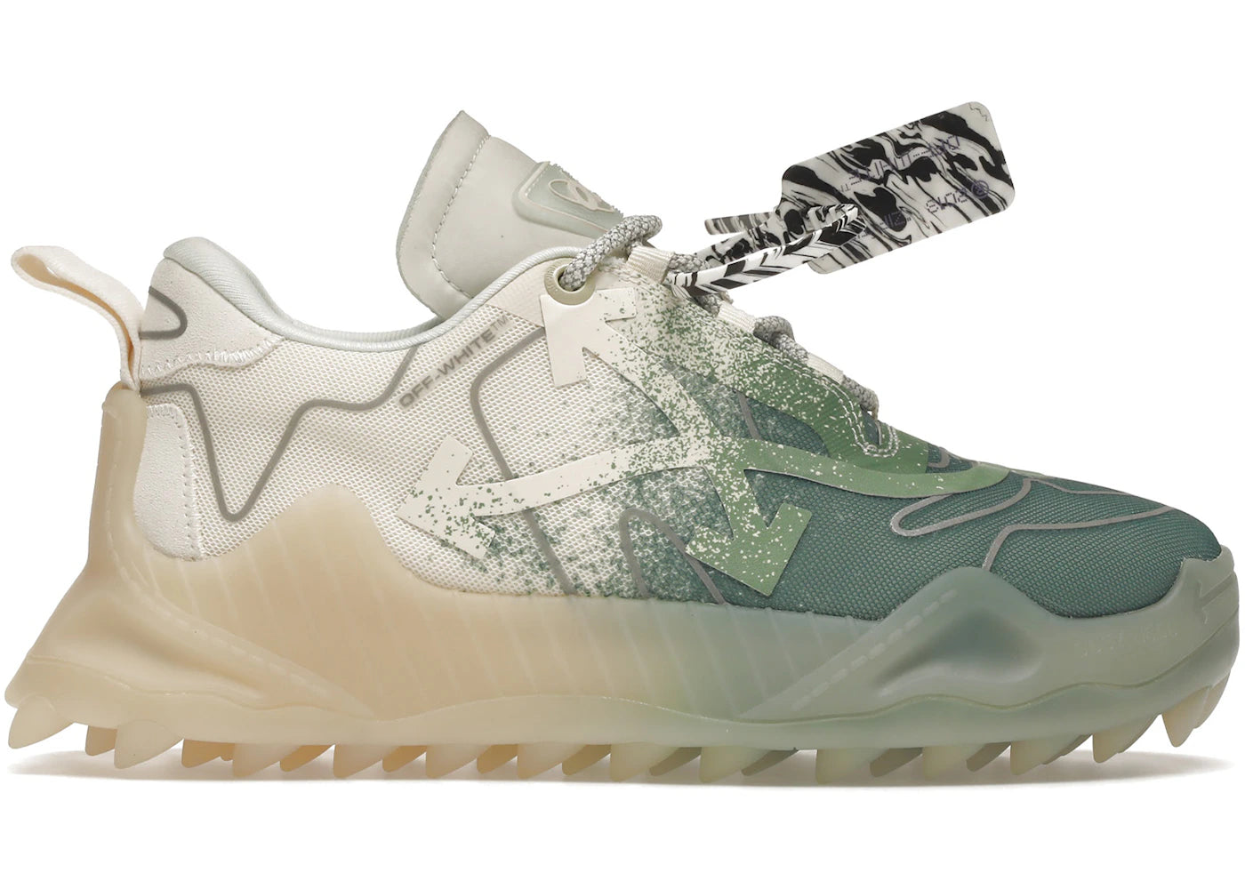 OFF-WHITE Odsy-1000 Green Cream Colorblock