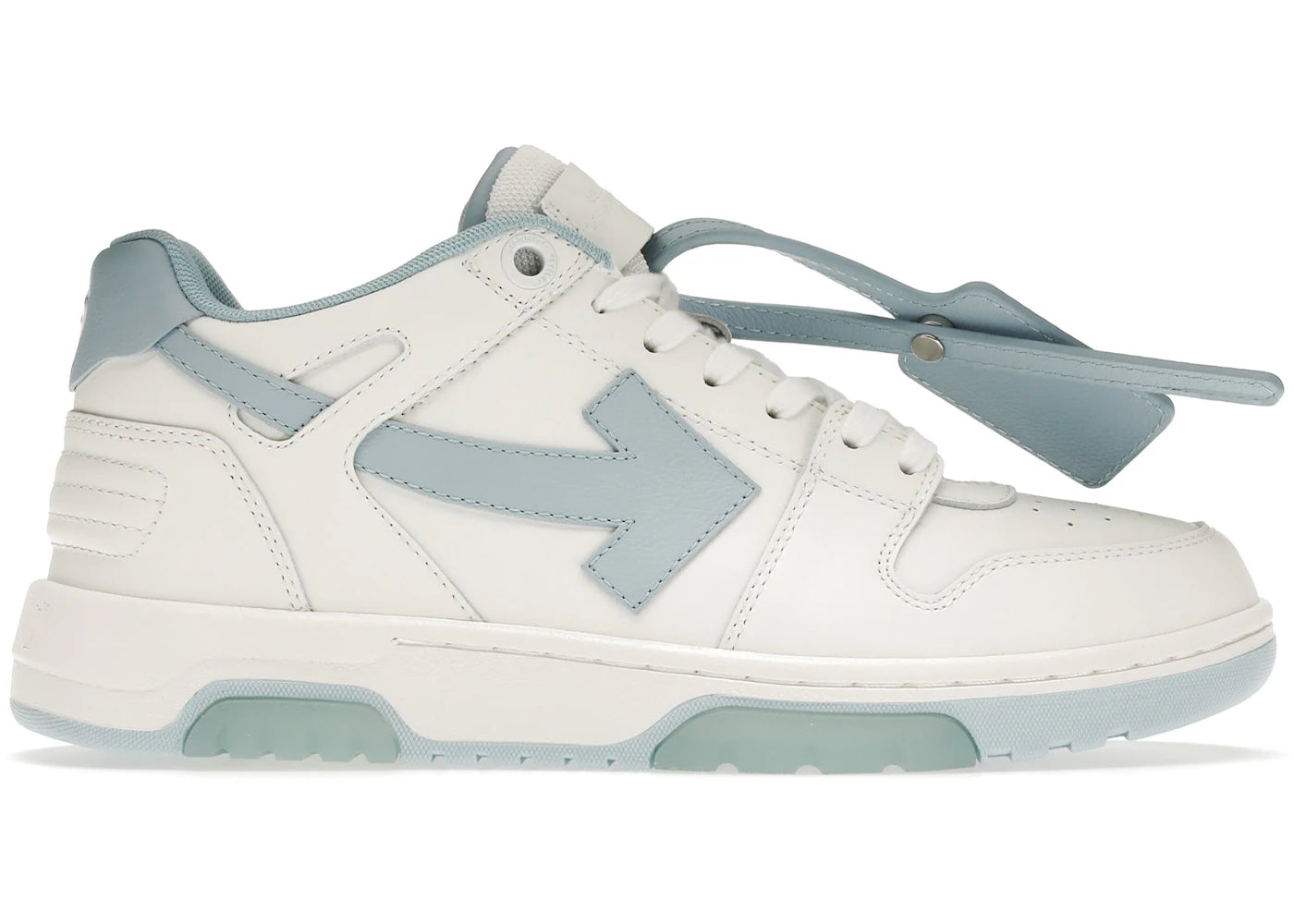 OFF-WHITE Out Of Office OOO 30 MM Low Tops White Light Blue