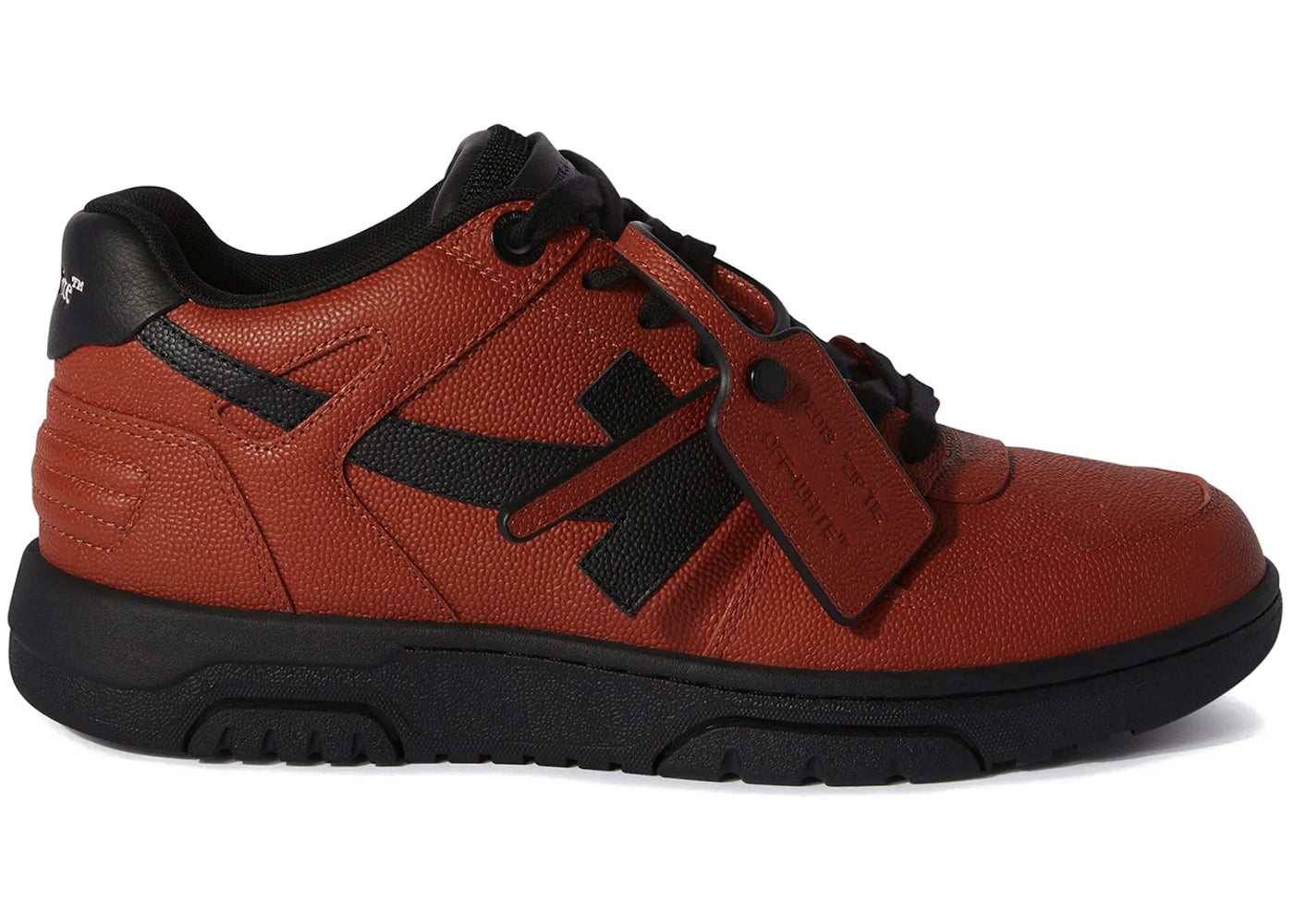 OFF-WHITE Out Of Office "OOO" Low Tops Basketball Leather