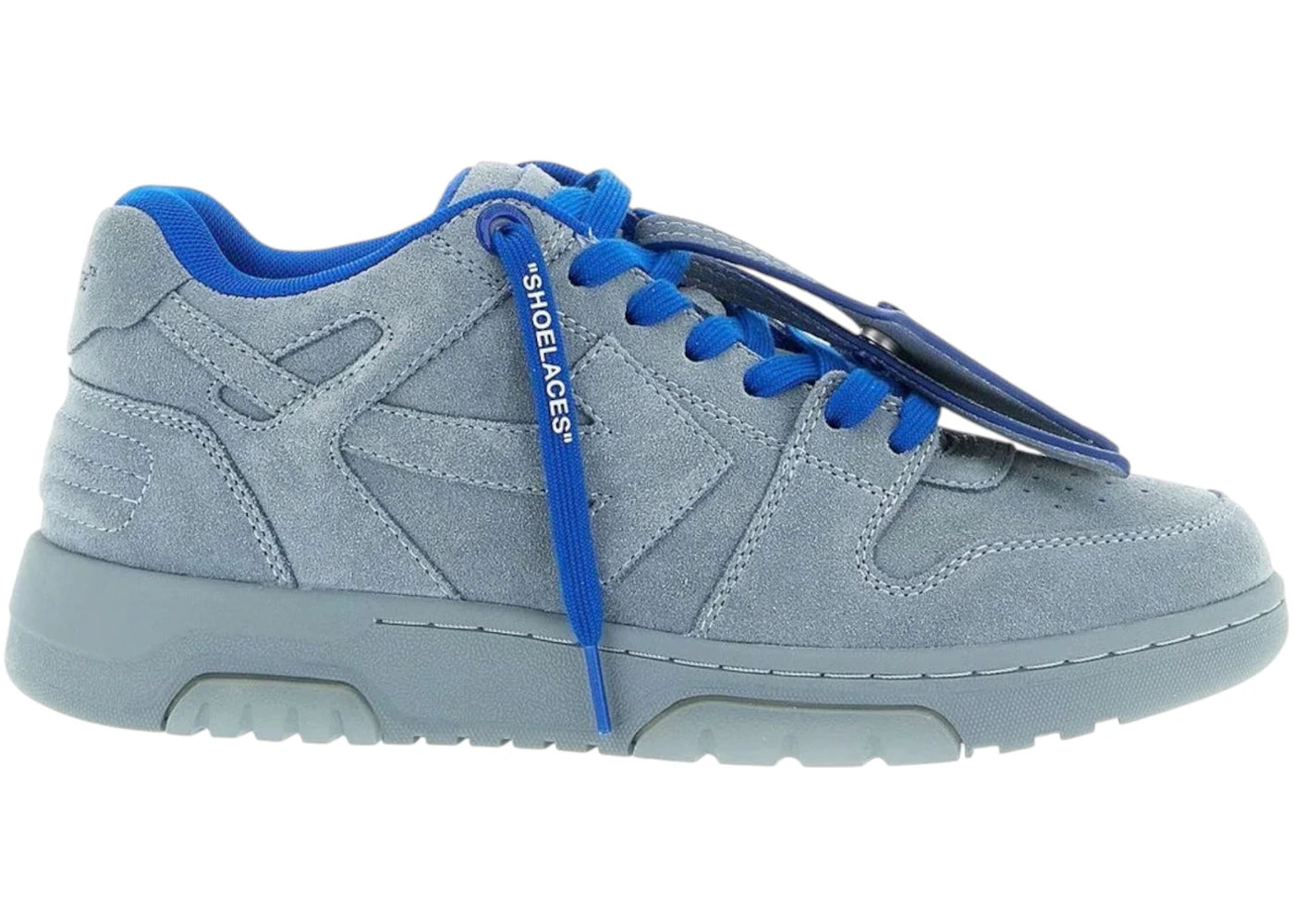 OFF-WHITE Out Of Office OOO Low Tops Blue Grey FW25
