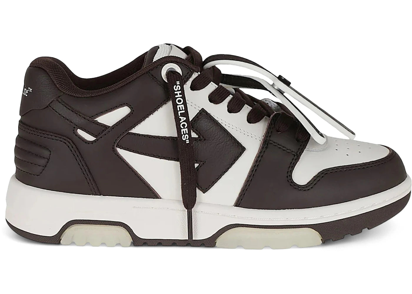 OFF-WHITE Out Of Office OOO Low Tops Chocolate White (Women's)