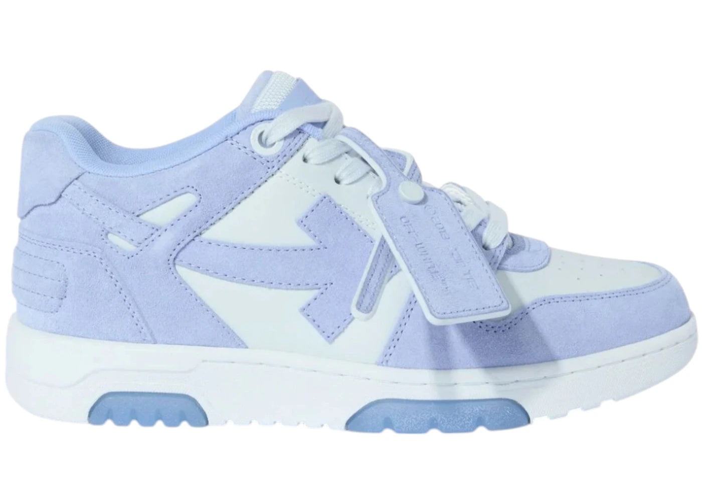 OFF-WHITE Out Of Office OOO Low Tops Dusty Blue Ice Out Suede