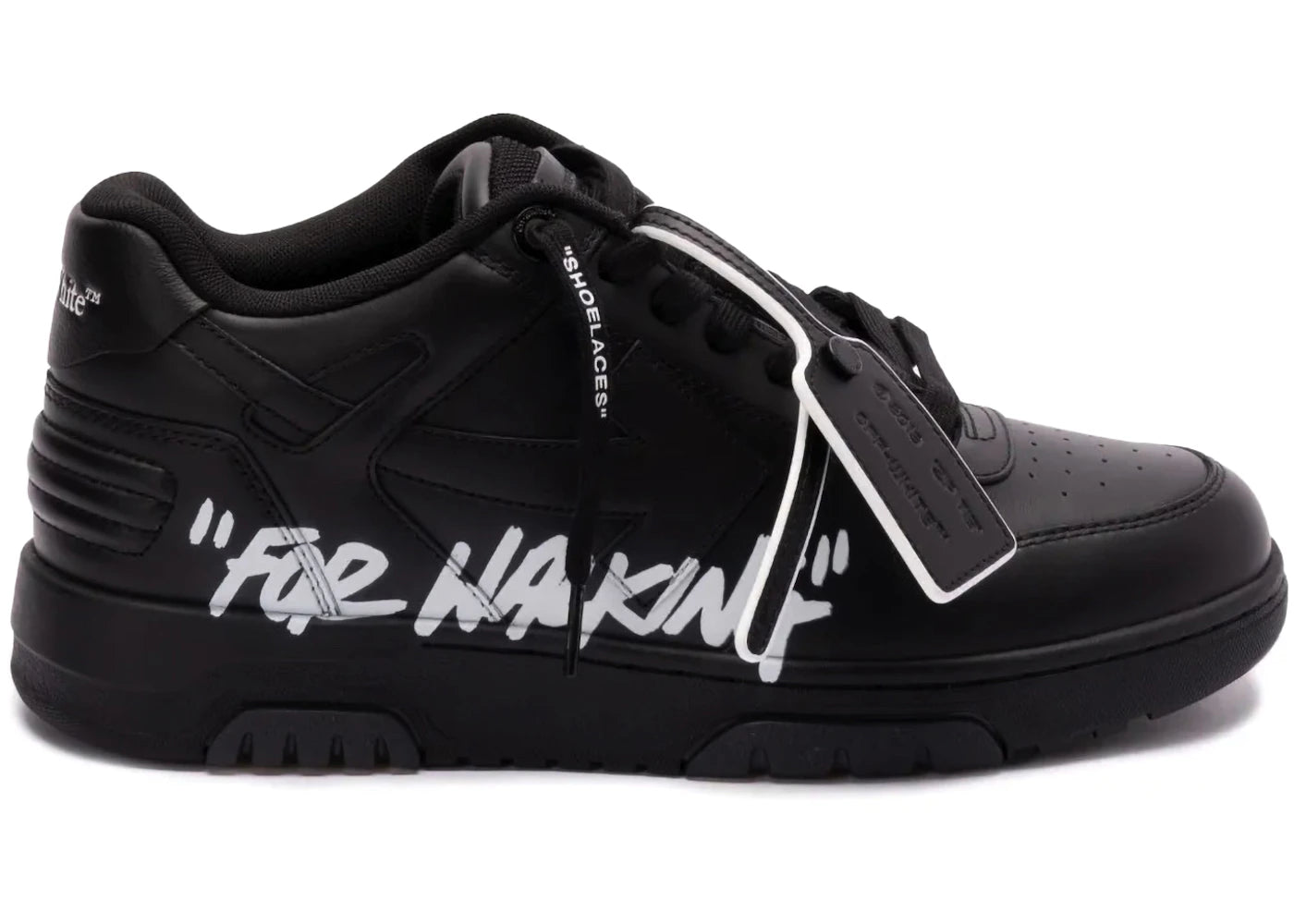 OFF-WHITE Out Of Office OOO Low Tops For Walking Black White