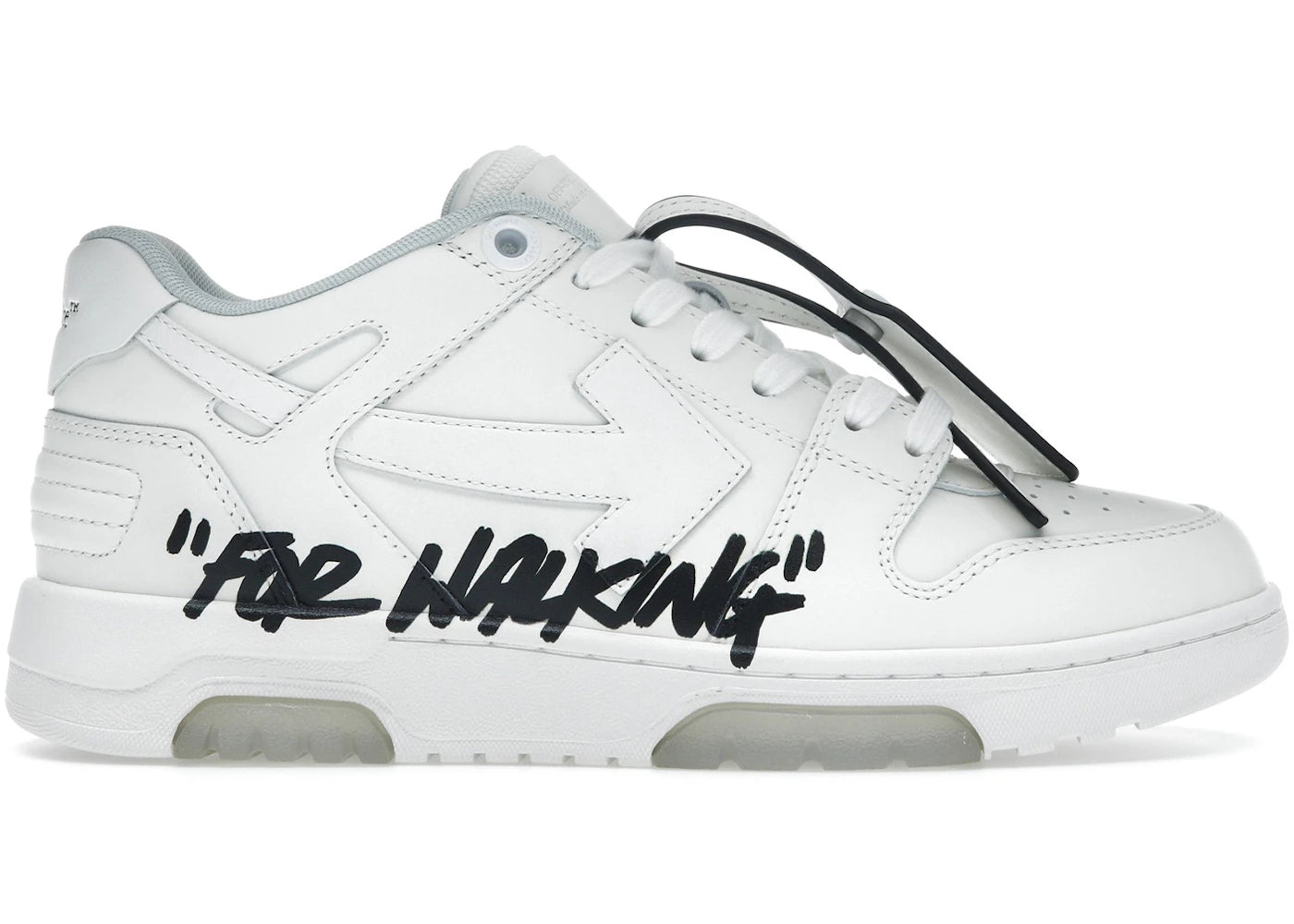 OFF-WHITE Out Of Office OOO Low Tops For Walking White Black (Women's)