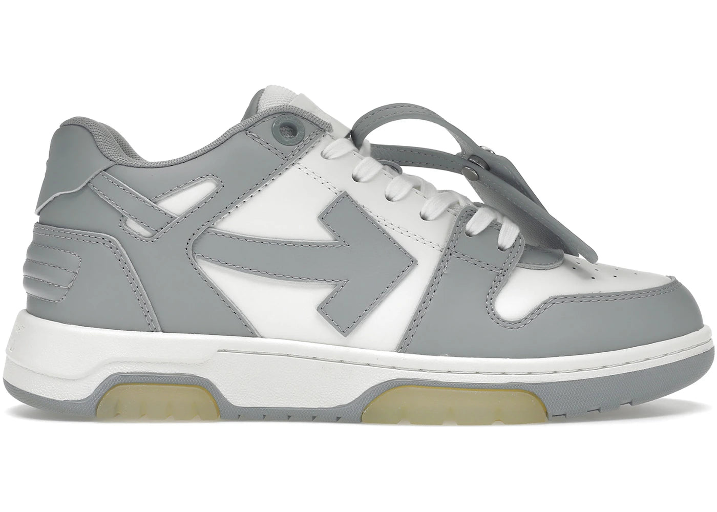 OFF-WHITE Out Of Office "OOO" Low Tops Grey White