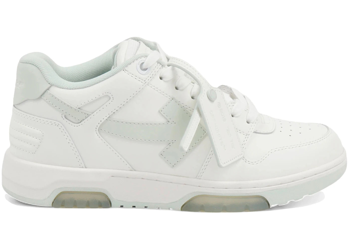 OFF-WHITE Out Of Office OOO Low Tops White Green Mint