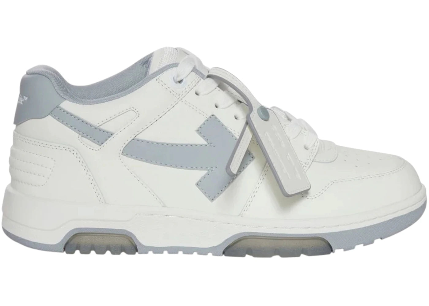 OFF-WHITE Out Of Office OOO Low Tops White Grey FW25