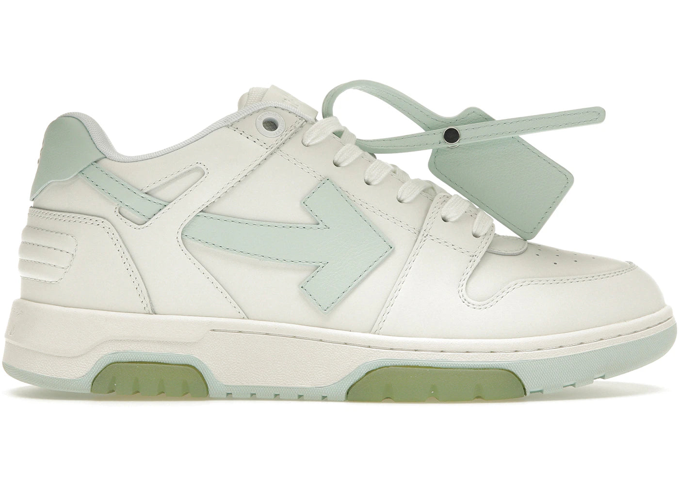 OFF-WHITE Out Of Office OOO Low Tops White Mint