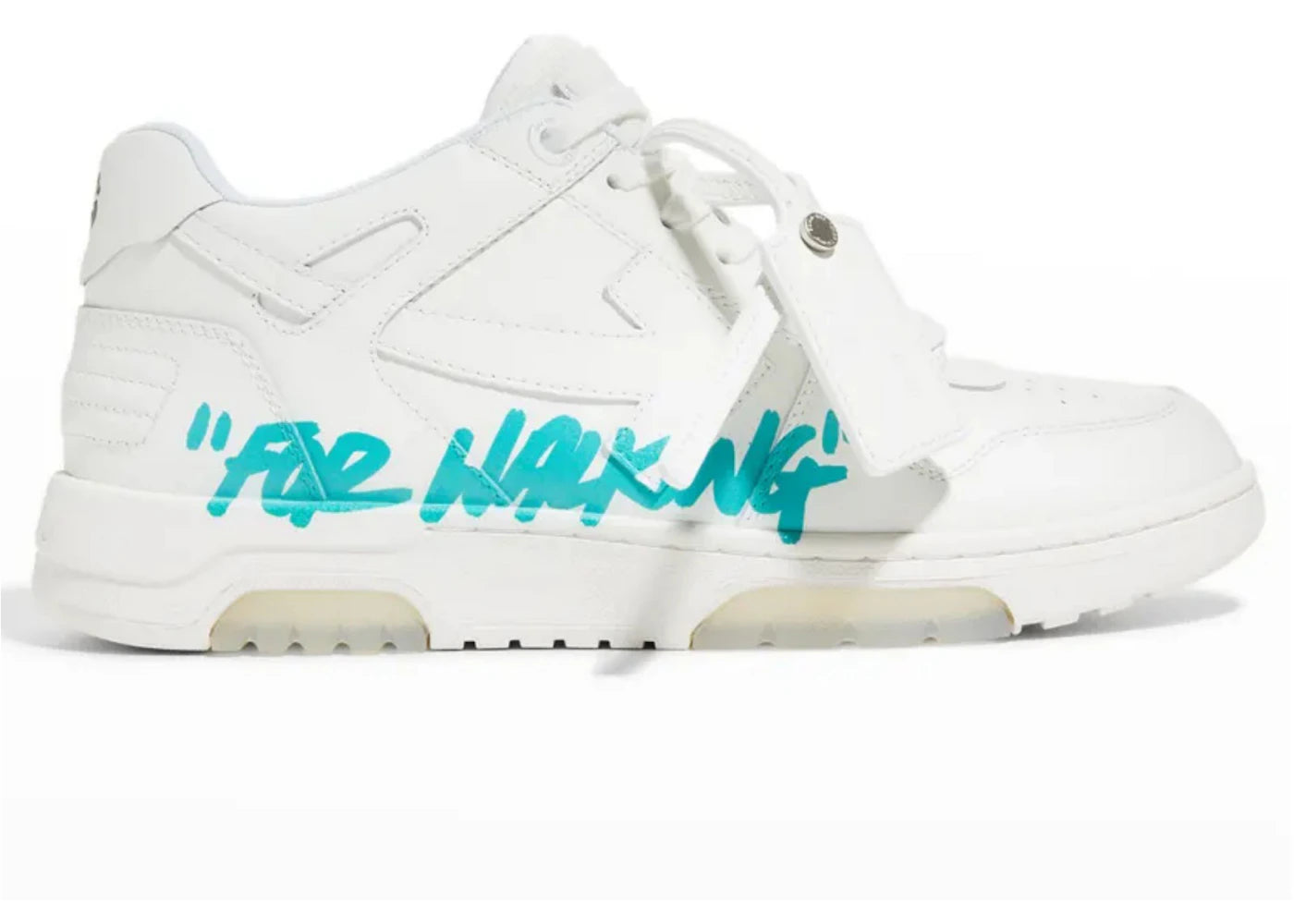 OFF-WHITE Out Of Office OOO Low Tops White Turquoise (Women's)
