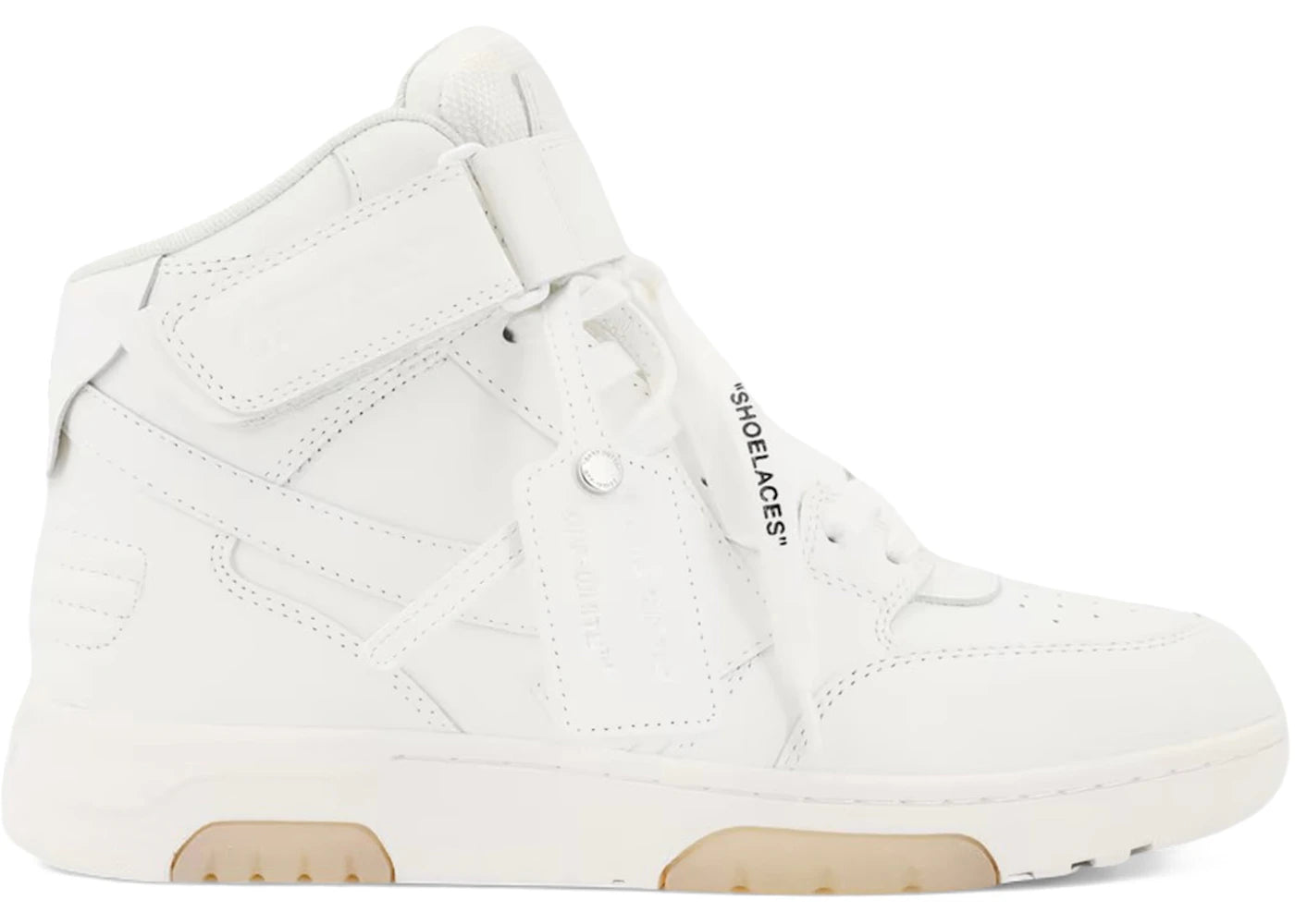 OFF-WHITE Out Of Office OOO Mid White Beige Sole