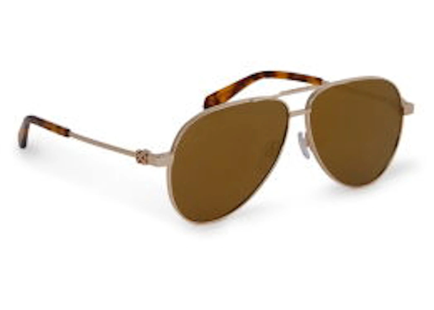 OFF-WHITE Ruston L Sunglasses Gold/Brown/Brown (OERI122S24MET0017676-FR)
