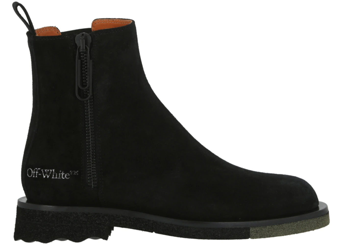 OFF-WHITE Sponge Ankle Boot Black Khaki