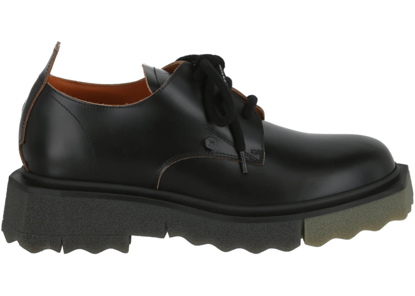 OFF-WHITE Sponge Derby Shoes Black Khaki