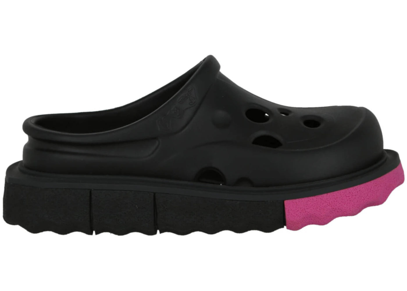 OFF-WHITE Sponge Sole Meteor Slipper Black Fuchsia (Women's)