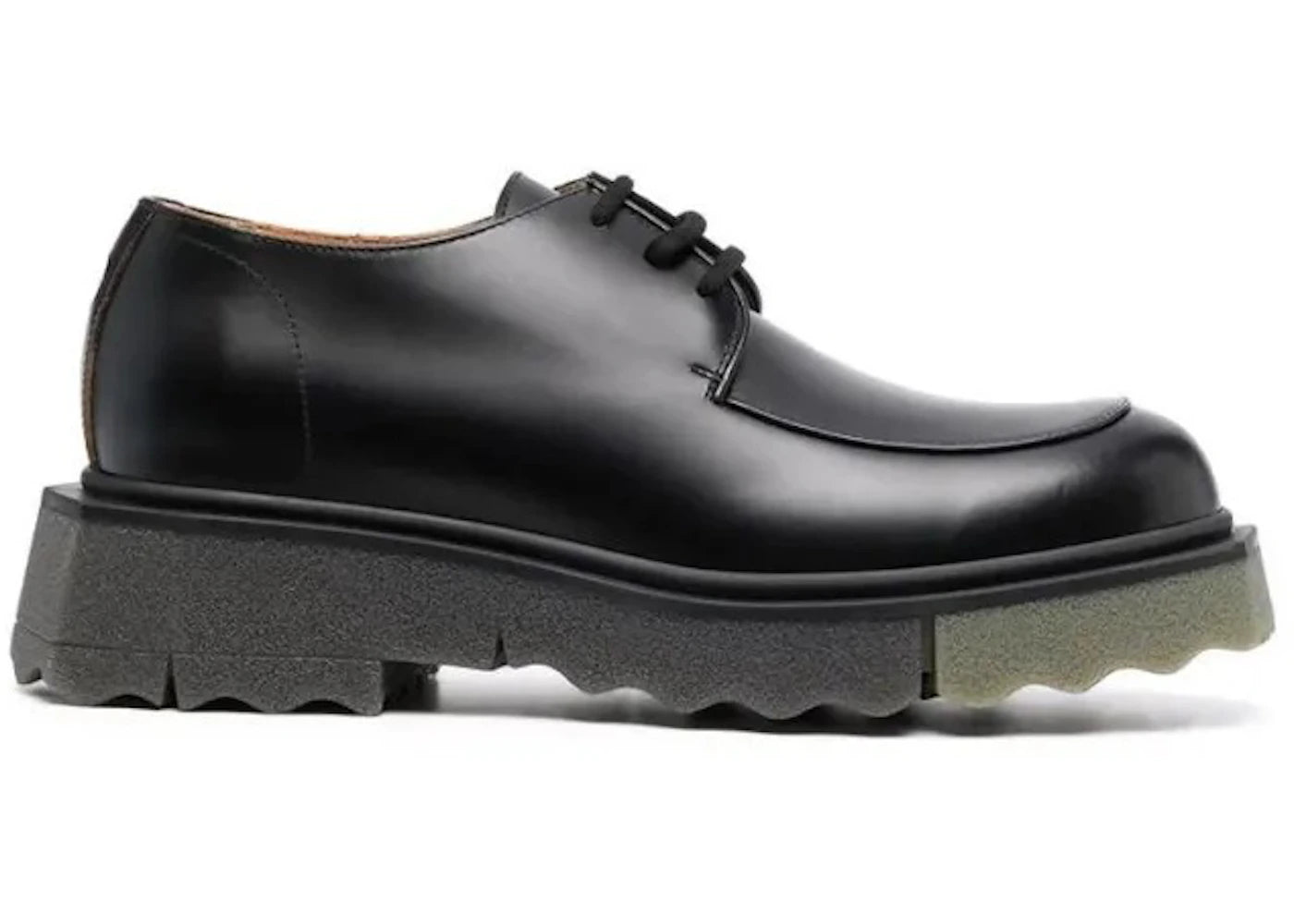 OFF-WHITE Sponge Sole Paraboot Black Leather