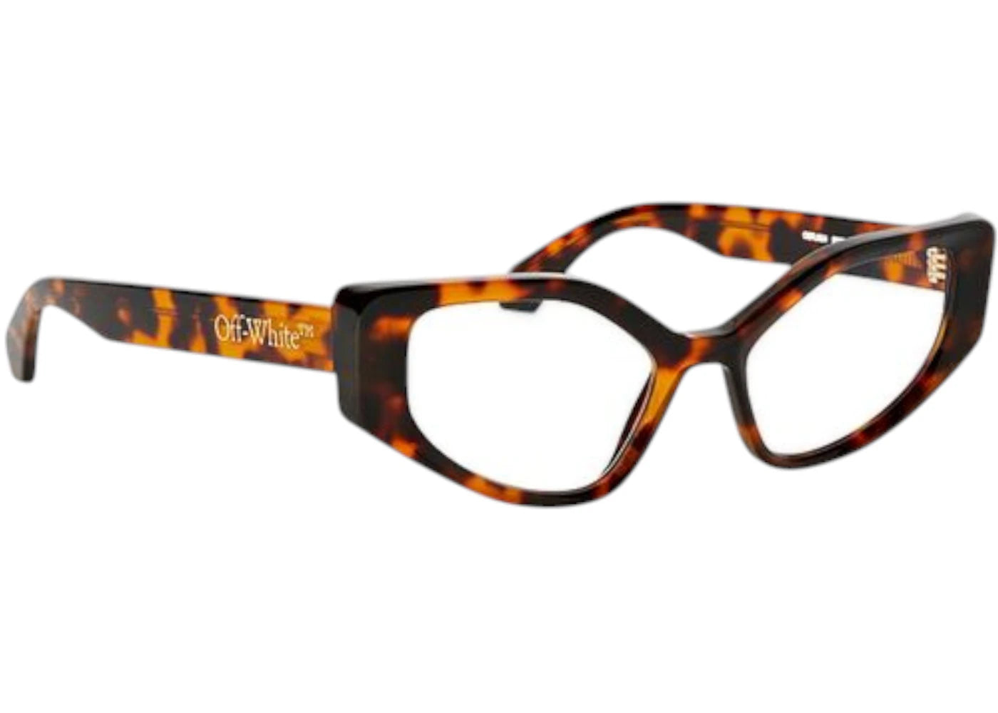 OFF-WHITE Style 24 Eyeglasses Havana Blue Light Block (OERJ024S23PLA0016000-FR)