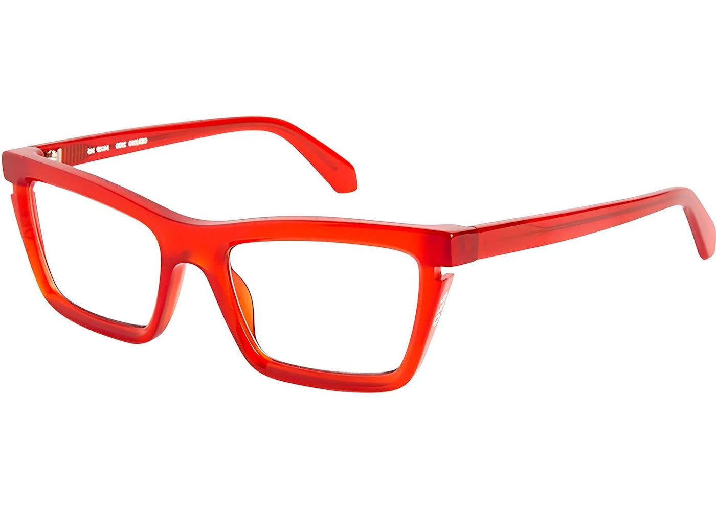 OFF-WHITE Style 50 Eyeglasses Red/Clear Lens (OERJ050S24PLA0012500-FR)