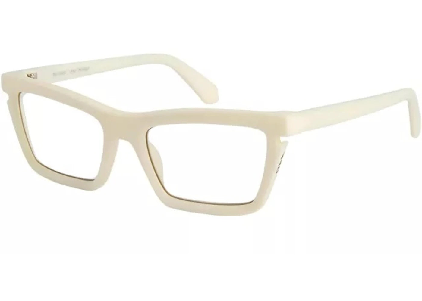 OFF-WHITE Style 50 Eyeglasses White/Clear Lens (OERJ050S24PLA0010100-FR)