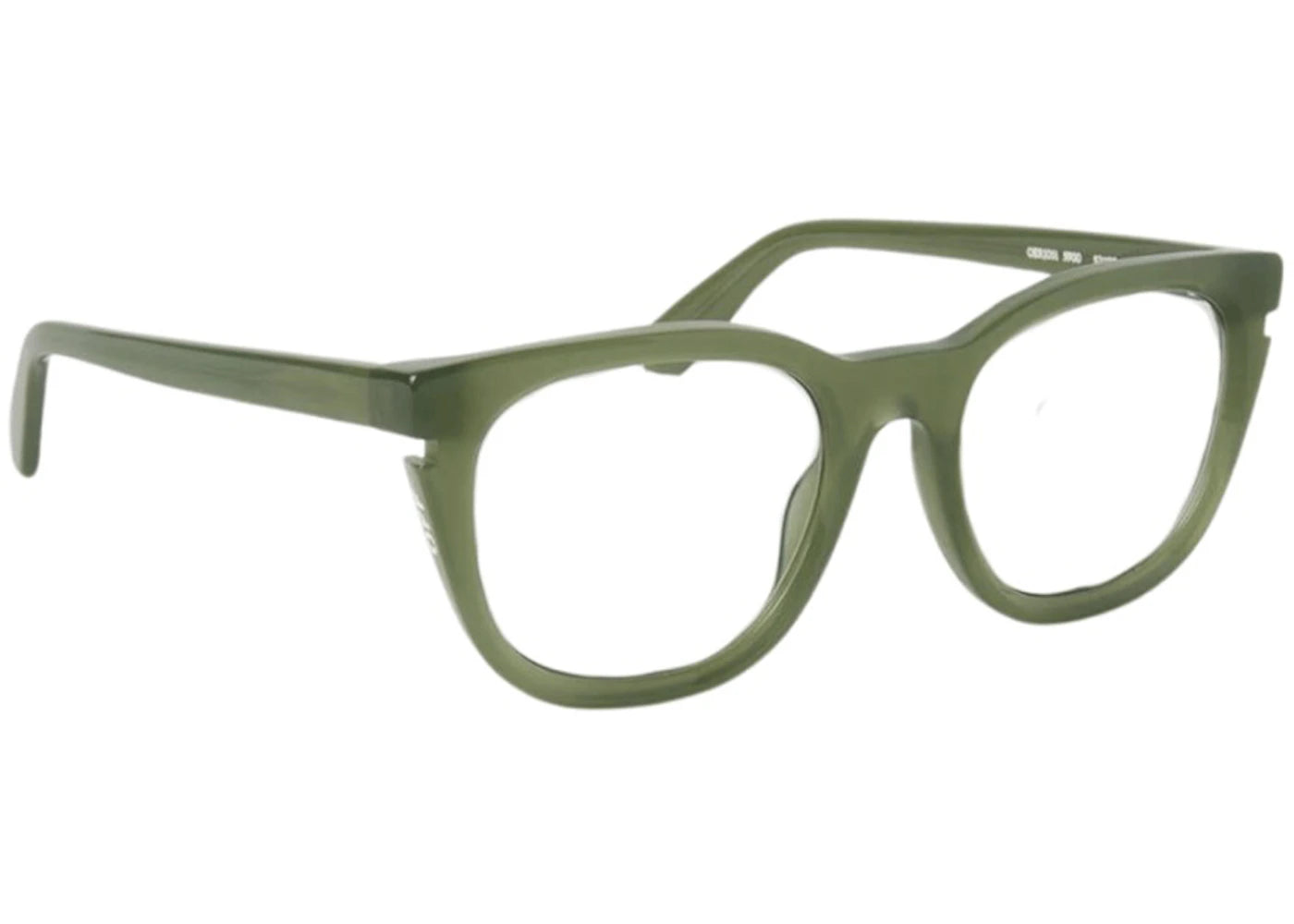 OFF-WHITE Style 51 Eyeglasses Olive Green/Clear Lens (OERJ051S24PLA0015900-FR)